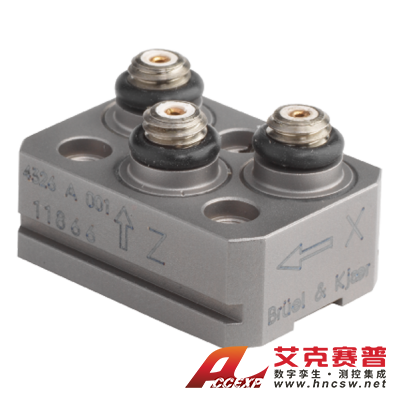 HBK 4326-A-001型  微型三軸壓電電荷型加速度計，帶槽，不含電纜