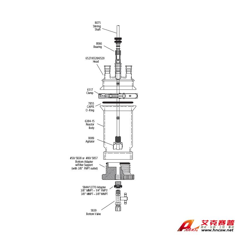 JULABO優萊博 600ml 單層過濾釜，CRS6384-121