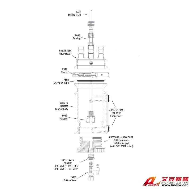JULABO優萊博 6000ml 夾套過濾釜，CRS6386-65