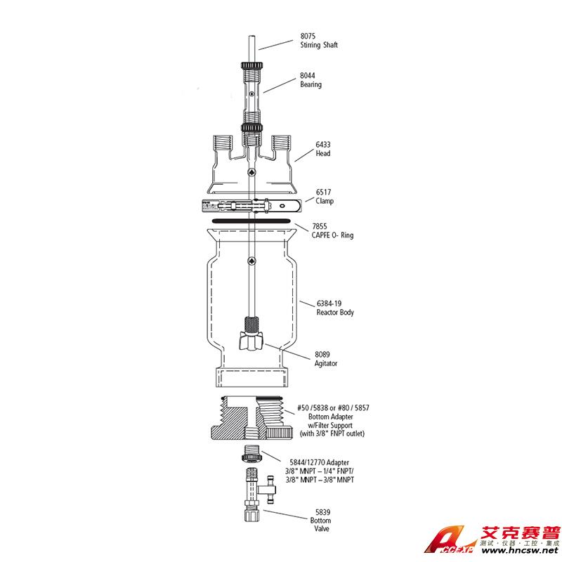 JULABO優(yōu)萊博 3000ml 單層壓力過濾釜，CRS6384-243