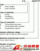 UZ型（145kV 和80 MVA）--有載調壓開關 --調壓開關--變壓器組件-